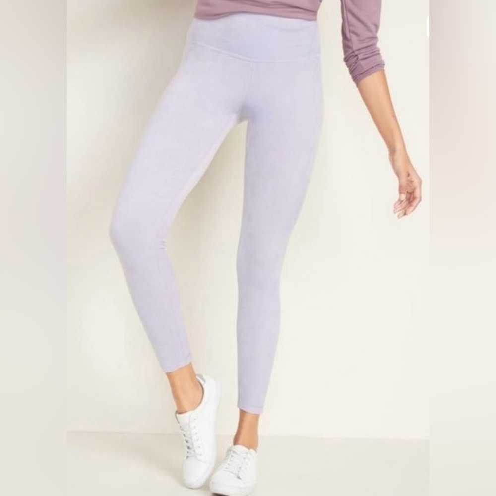 Old Navy Active Lavender Velvet Leggings
